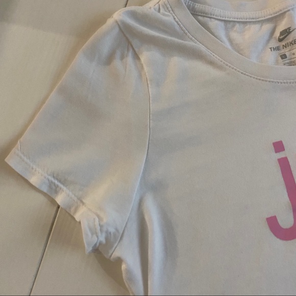 Nike T-Shirt Short Sleeve White Size Girls Large - Picture 5 of 6